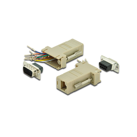 AK-610517-000-I Classic Modular Adapter DS09STRJ45 D Sub Stecker 09pol. RJ45 Produktbild