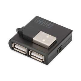 DA-70217 Digitus USB Hub  4PORT USB 2.0 Schwarz, Hot-Swap Produktbild