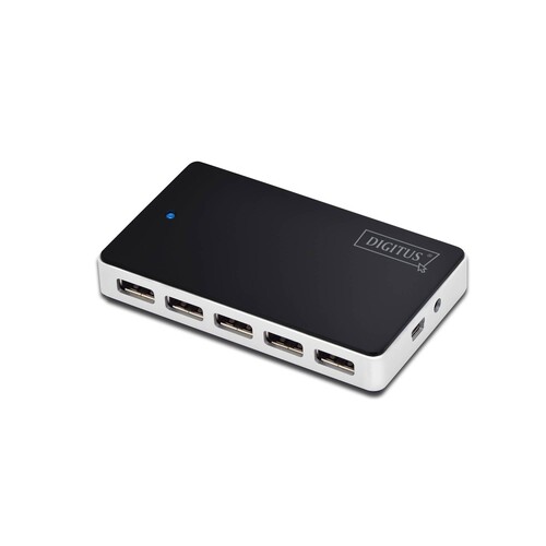 DA-70229 Digitus USB Hub 10PORT USB 2.0 Inkl.5V/4A Netzteil Produktbild