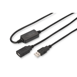 DA-73101 Digitus USB Repeaterkabel USB 2.0 15M USB A ST  USB A BU, 15M Produktbild