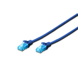 DK-1512-010/B Digitus Patchk.Cat.5e 1m U/UTP BLAU Premium Line AWG26/7 Produktbild