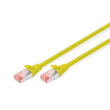 DK-1644-0025/Y Digitus Patchk. Cat.6 S/FTP 0,25m Gelb AWG27/7  LSOH Produktbild