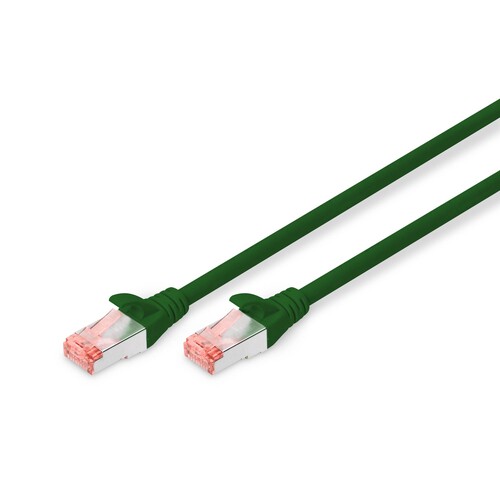 DK-1644-005/G Digitus Patchk. Cat.6 S/FTP 0,5m Grün AWG27/7  LSOH Produktbild