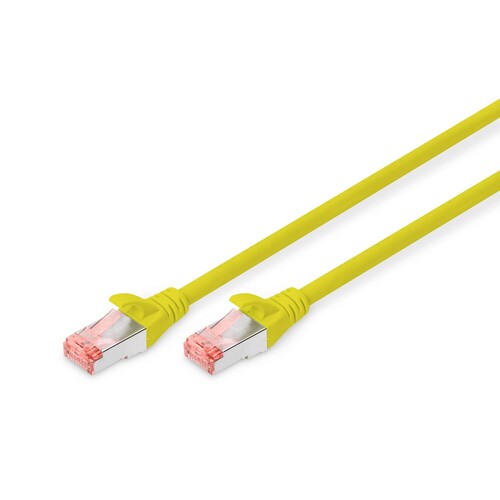 DK-1644-020/Y Digitus Patchk. Cat.6 S/FTP 2m Gelb AWG27/7  LSOH Produktbild