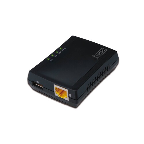 DN-13020 Digitus Multifunction Net.Server 1Port USB HUB+NAS+Printserve Produktbild