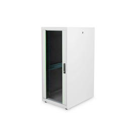 DN-19-26U-6/8-D Digitus 19 Schrank 26HE Glastür Grau H 1300 x B 600 x T 800 mm Produktbild front M