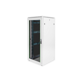 DN-19-36U-8/8-1 Digitus 19 Schrank 36HE Glastür H1775 x B800 x T800mm,RAL7035 Produktbild front M