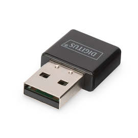 DN-70542 Digitus WLAN USB 2.0 Adapter 300N Realtek 8192 2T/2R, WPS Button Produktbild