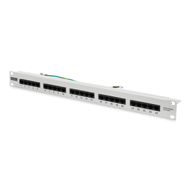 DN-91325-1 Digitus ISDN Patchpanel, 25xRJ45 19 1HE, RAL7035, UTP 3 6, 4-5 Produktbild