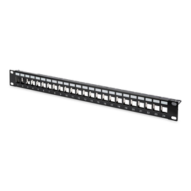 DN-91411 Digitus Patchpanel Modular 24port 1HE 19 1HE, RAL9005 shielded Produktbild