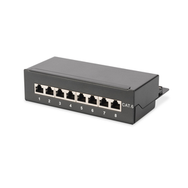 DN-91608SD Digitus CAT.6  Patchpanel, 8xRJ45 STP Desktop, RAL9005, STP Produktbild