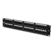 DN-91648U Digitus CAT.6 Patchpanel, 48xRJ45 UTP 19 2HE, RAL9005, UTP Produktbild front S