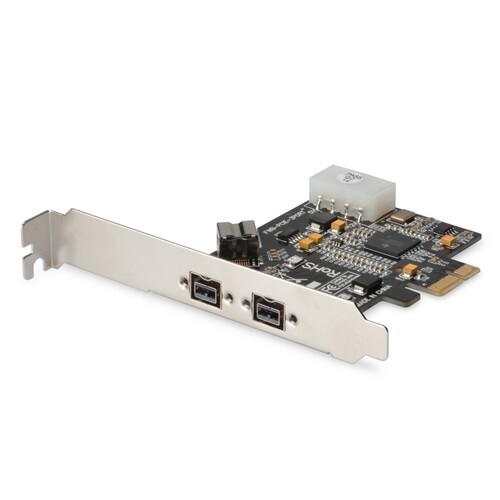 DS-30203-2 Digitus PCI Express 3PORT IEEE 1394b/a 2x 9pin ext. und 1x 9pin i Produktbild Front View L