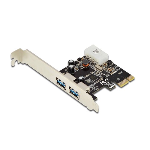 DS-30220-4 Digitus PCI Express USB 3.0 2 Port 2 x USB 3.0, NEC D720202 Produktbild Front View L