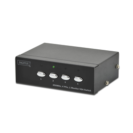DS-45100-1 Digitus Video Selector 1xMonitor4xPC 4x VGA/ 1920x1080@60Hz Produktbild