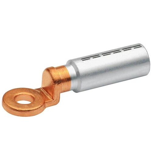 374R12 Klauke AL-CU-Presskabelschuh 400mm² m. massiver CU-Lasche Produktbild Front View L