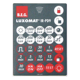 92201 B.E.G. BEG IR PD9 Fernbedienung, grau Produktbild front M