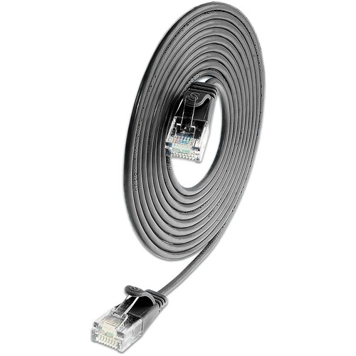 PKW-LIGHT-K6 0.15 SW Wirewin Slim by Wirewin KAT6 LIGHTpatchkabel rund   U/ Produktbild