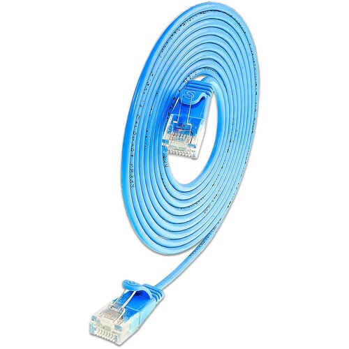 PKW-LIGHT-K6 2.0 BL Wirewin Slim by Wirewin KAT6 LIGHTpatchkabel rund   U/ Produktbild