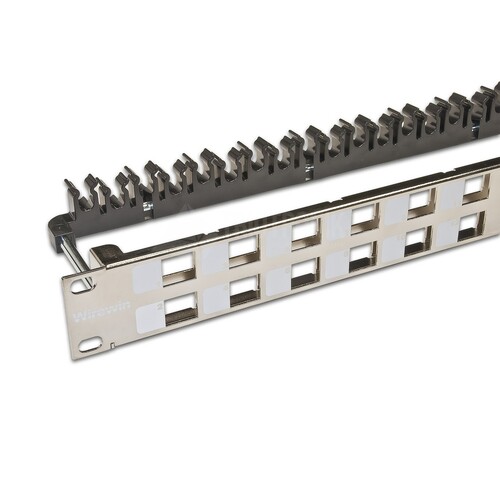 WKS PANEL 24 NICKEL Wirewin Wirewin High Quality 24 Port Leerpanel für Keys Produktbild