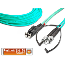 LDP-50 E2-ST 5.0 OM3 Lightwin Lightwin High Quality Duplex LWL Patchkabel, Mul Produktbild front M