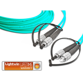 LDP-50 FC-FC 1.0 OM3 FD Lightwin Lightwin High Quality Duplex LWL Patch Produktbild front M