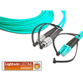 LDP-50 FC-LC 3.0 OM3 FD Lightwin Lightwin High Quality Duplex LWL Patch Produktbild front M