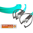 LDP-50 FC-ST 1.0 OM3 FD Lightwin Lightwin High Quality Duplex LWL Patch Produktbild front S