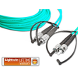 LDP-50 FC-ST 3.0 OM3 FD Lightwin Lightwin High Quality Duplex LWL Patch Produktbild front S