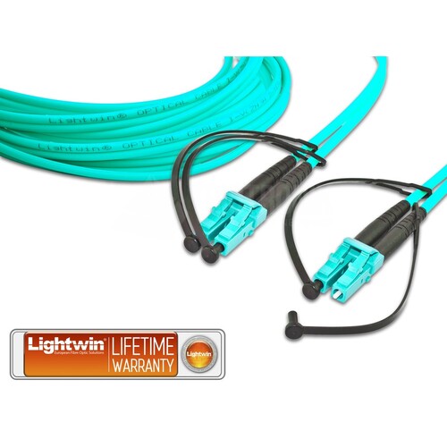 LDP-50 LC-LC 3.0 OM3 FD Lightwin Lightwin High Quality Duplex LWL Patch Produktbild