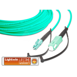 LSP-50 LC-SC 5.0 OM3 Lightwin Lightwin High Quality Simplex LWL Patchkabel, Mu Produktbild front M