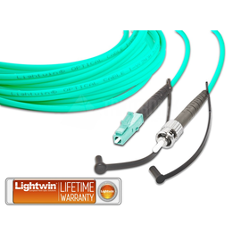 LSP-50 LC-ST 1.0 OM3 Lightwin Lightwin High Quality Simplex LWL Patchkabel, Mu Produktbild front M