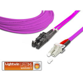 LDP-50 E2-LC 3.0 OM4 Lightwin Lightwin High Quality Duplex LWL Patchkabel, Mul Produktbild front M