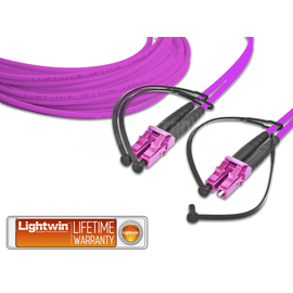LDP-50 LC-LC 1.0 OM4 FD Lightwin Lightwin High Quality Duplex LWL Patch Produktbild