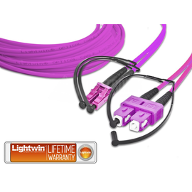 LDP-50 LC-SC 2.0 OM4 FD Lightwin Lightwin High Quality Duplex LWL Patch Produktbild front M