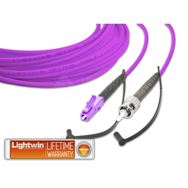 LSP-50 LC-ST 5.0 OM4 Lightwin Lightwin High Quality Simplex LWL Patchkabel, Mu Produktbild front M