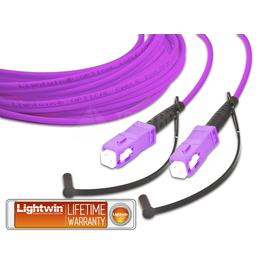 LSP-50 SC-SC 2.0 OM4 Lightwin Lightwin High Quality Simplex LWL Patchkabel, Mu Produktbild front M