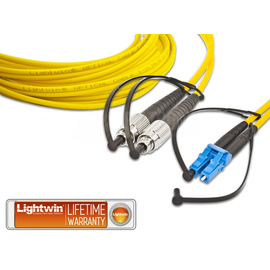 LDP-09 FC-LC 15.0 Lightwin Lightwin High Quality Duplex LWL Patchkabel, Sin Produktbild front M
