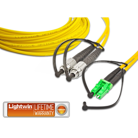 LDP-09 FC-LC/APC 5.0 FD Lightwin Lightwin High Quality Duplex LWL Patch Produktbild