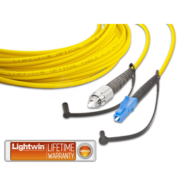 LSP-09 FC-LC 5.0 Lightwin Lightwin High Quality Simplex LWL Patchkabel, Singlem Produktbild front M