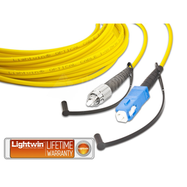 LSP-09 FC-SC 1.0 Lightwin Lightwin High Quality Simplex LWL Patchkabel, Singlem Produktbild front M