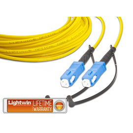 LSP-09 SC-SC 10.0 Lightwin Lightwin High Quality Simplex LWL Patchkabel, Si Produktbild front M