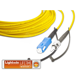 LSP-09 SC-ST 5.0 Lightwin Lightwin High Quality Simplex LWL Patchkabel, Singlem Produktbild front M