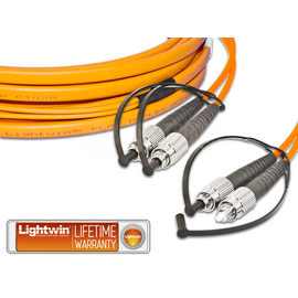 LDP-62 FC-FC 15.0 FD Lightwin Lightwin High Quality Duplex LWL Patchkabel, Mul Produktbild front M