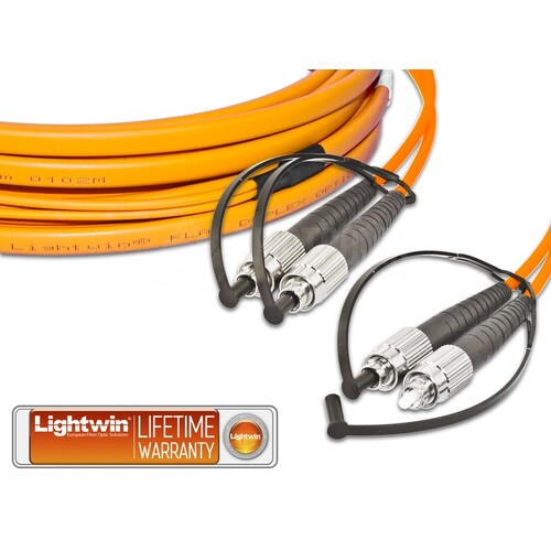 LDP-62 FC-FC 3.0 FD Lightwin Lightwin High Quality Duplex LWL Patchkabel, Mul Produktbild Front View L
