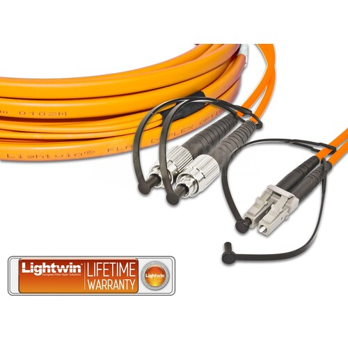 LDP-62 FC-LC 3.0 FD Lightwin Lightwin High Quality Duplex LWL Patchkabel, Mul Produktbild Front View L