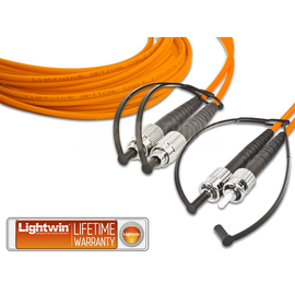 LDP-62 FC-ST 5.0 Lightwin Lightwin High Quality Duplex LWL Patchkabel, Multimod Produktbild front M