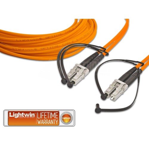 LDP-62 LC-LC 15.0 Lightwin Lightwin High Quality Duplex LWL Patchkabel, Mul Produktbild Front View L