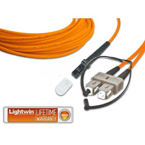 LDP-62 MTRJ-SC 1.0 Lightwin Lightwin High Quality Duplex LWL Patchkabel, Mul Produktbild Front View L