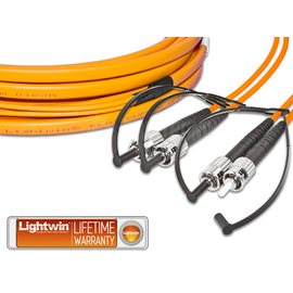 LDP-62 ST-ST 1.0 FD Lightwin Lightwin High Quality Flat Duplex LWL Patchkabel Produktbild front M
